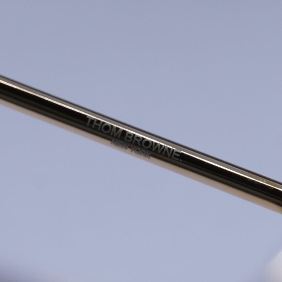 Thom Browne TB-110-C-GLD-48 Round Eyeglasses 48mm – Shiny Gold - Picture 7 of 10